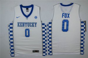 Maillot De Basket NCAA Kentucky Wildcats Fox 5 Blanc